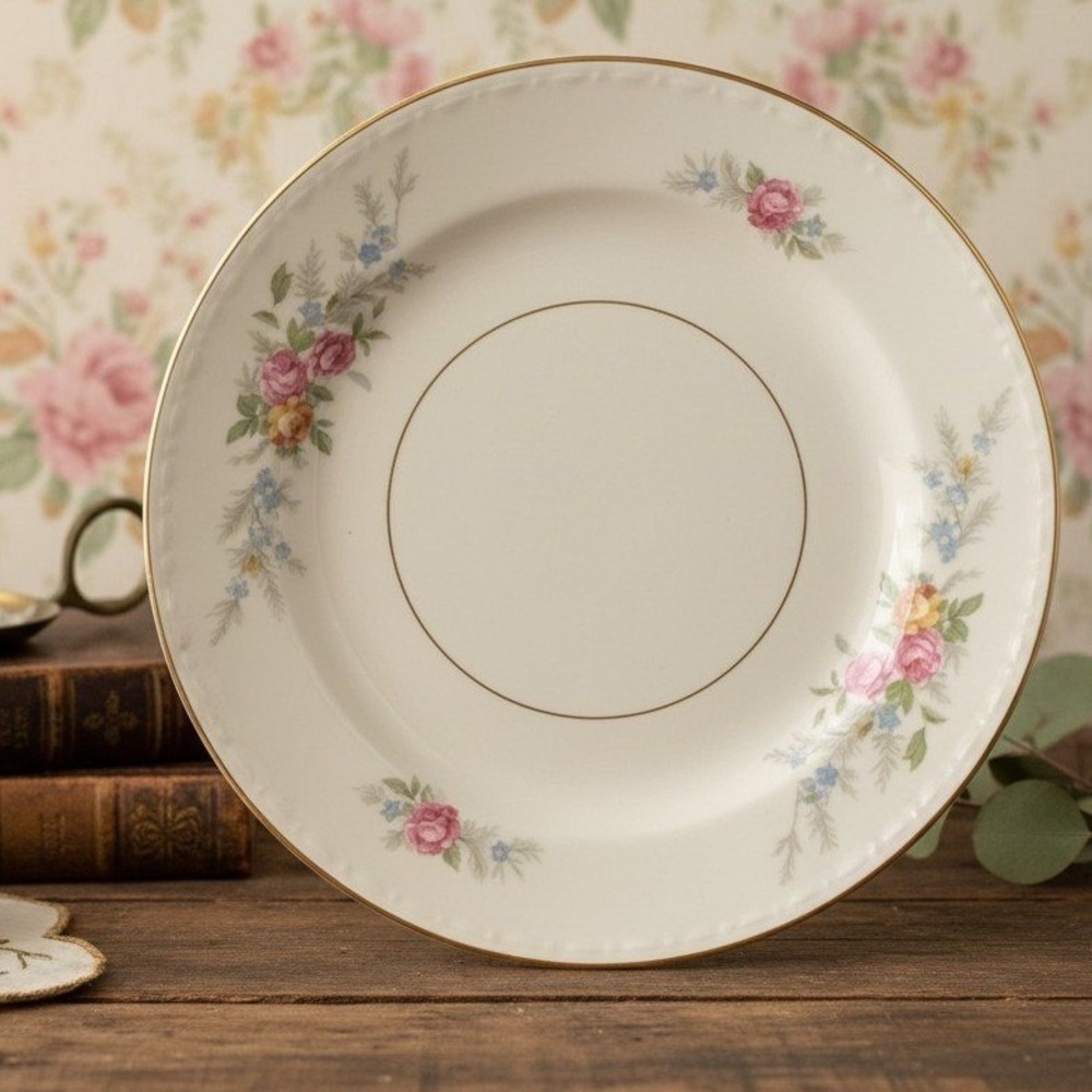 Vintage Homer Laughlin Eggshell Georgian "Cashmere" 6" Bread Plate Bone China *